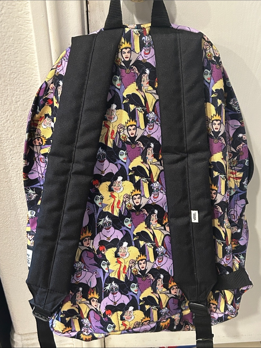 Vans Off The Wall Disney Villains purple Print Backpack - Picture 2 of 7